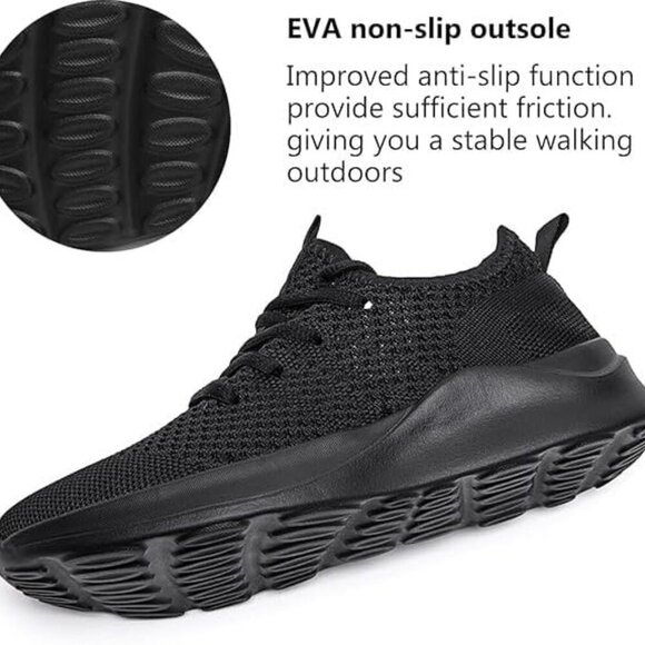 Women's Mesh Lightweight Tennis Shoes Breathable Non-Slip Workout Sneakers - Picture 5 of 7